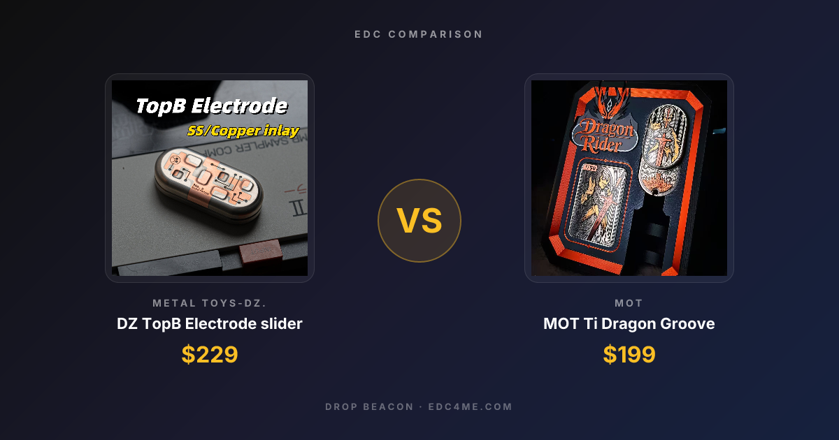 DZ TopB Electrode slider vs MOT Ti Dragon Groove | Drop Beacon