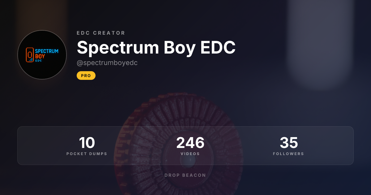Spectrum Boy EDC — EDC creator | Drop Beacon