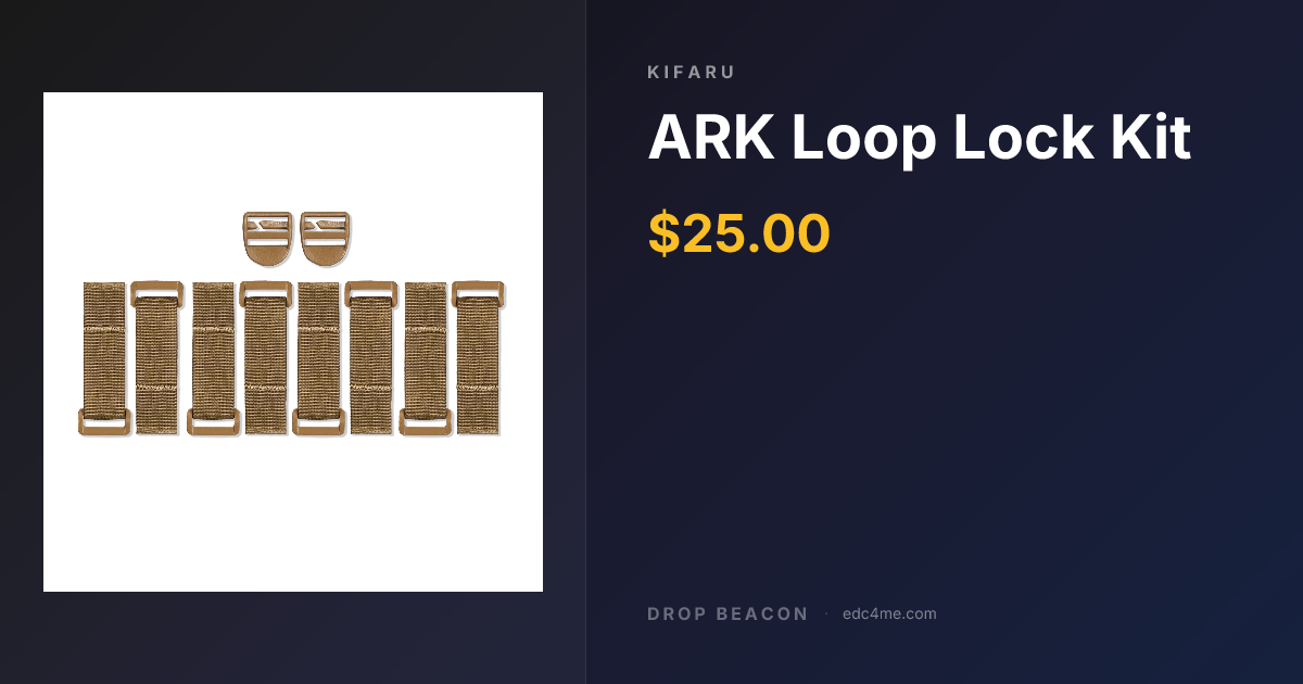 ARK Loop Lock Kit — Kifaru — $25 | Drop Beacon