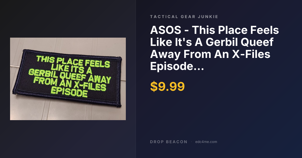 ASOS - This Place F… — Tactical Gear Junkie — $9.99 | Drop Beacon