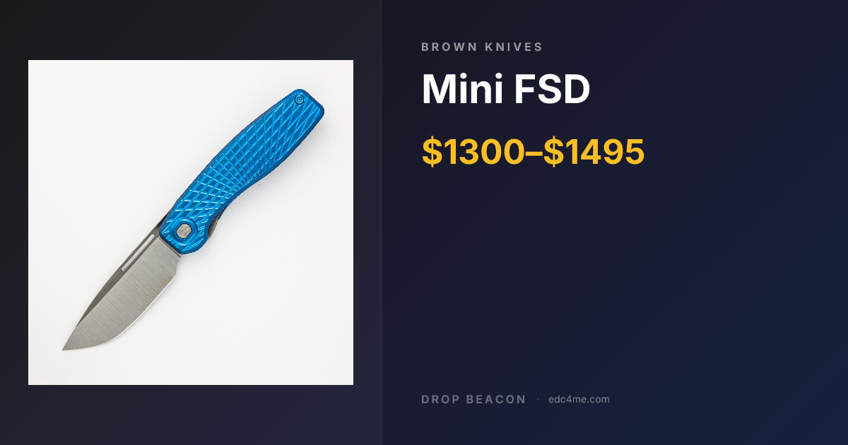 Mini FSD — Brown Knives | Drop Beacon