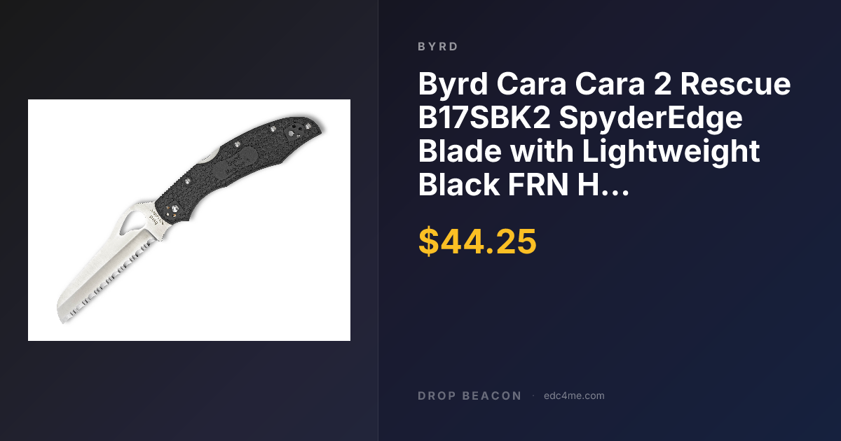Byrd Cara Cara 2 Rescue B17SBK2 Sp… — Byrd — $44.25 | Drop Beacon