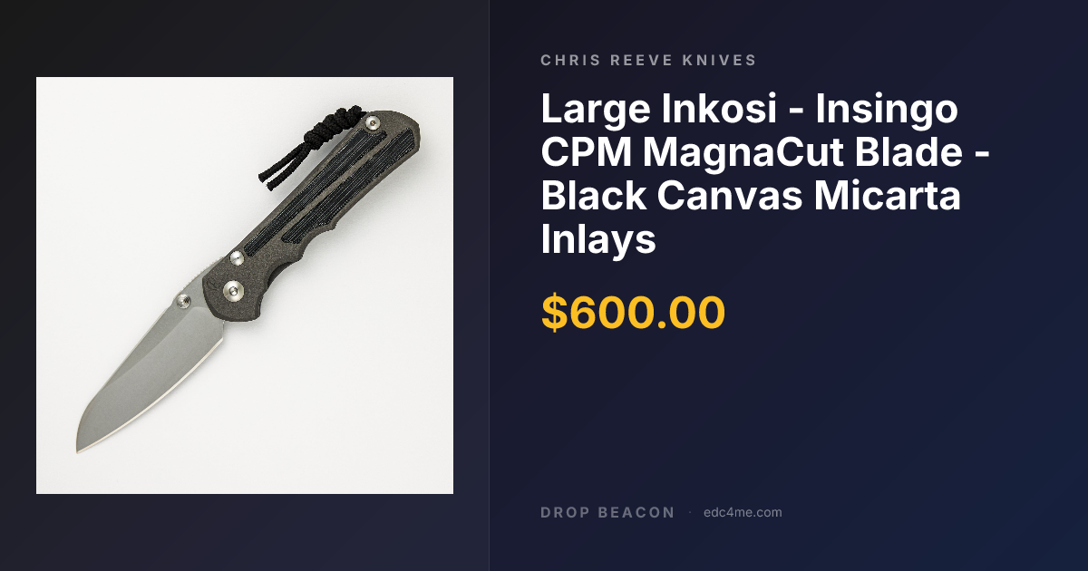Large Inkosi - Insingo… — Chris Reeve Knives — $600 | Drop Beacon