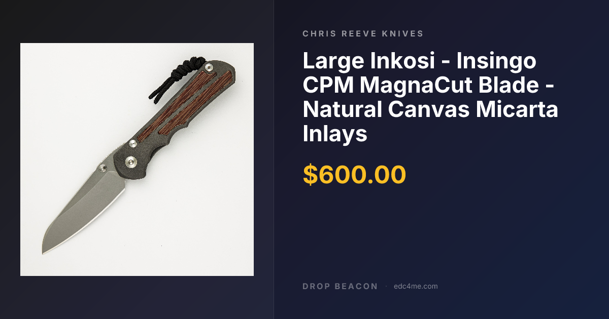 Large Inkosi - Insingo… — Chris Reeve Knives — $600 | Drop Beacon