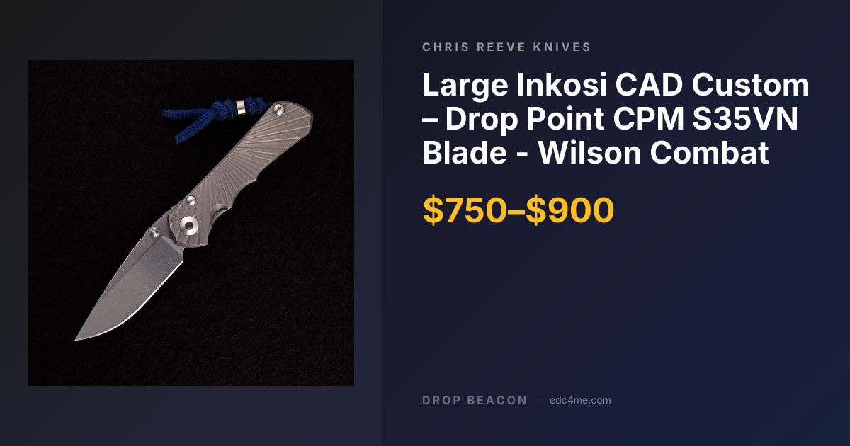 Small Inkosi Wilso… — Chris Reeve Knives — Sold Out | Drop Beacon