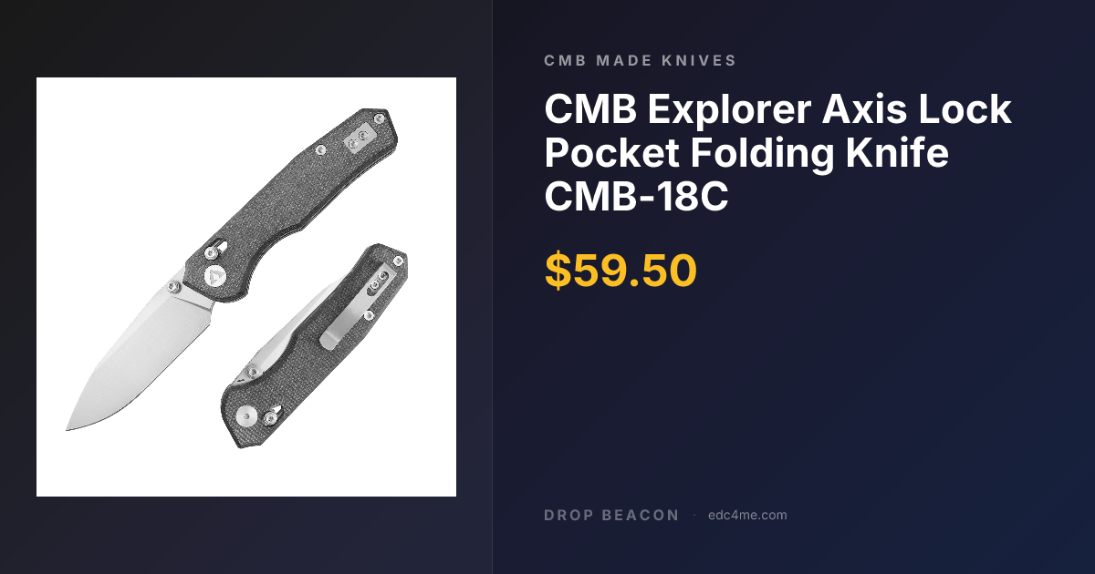 CMB Explorer Axis Lock… — CMB Made Knives — $59.50 | Drop Beacon