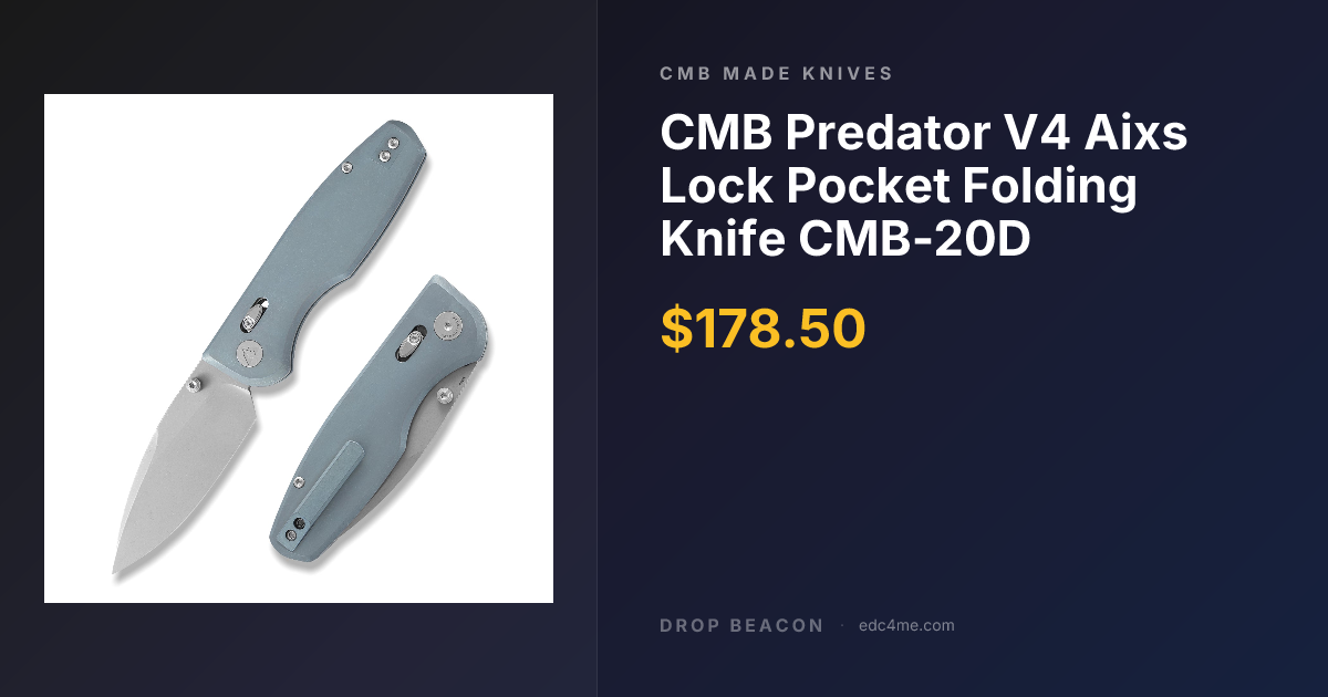 CMB Predator V4 Aixs L… — CMB Made Knives — $178.50 | Drop Beacon