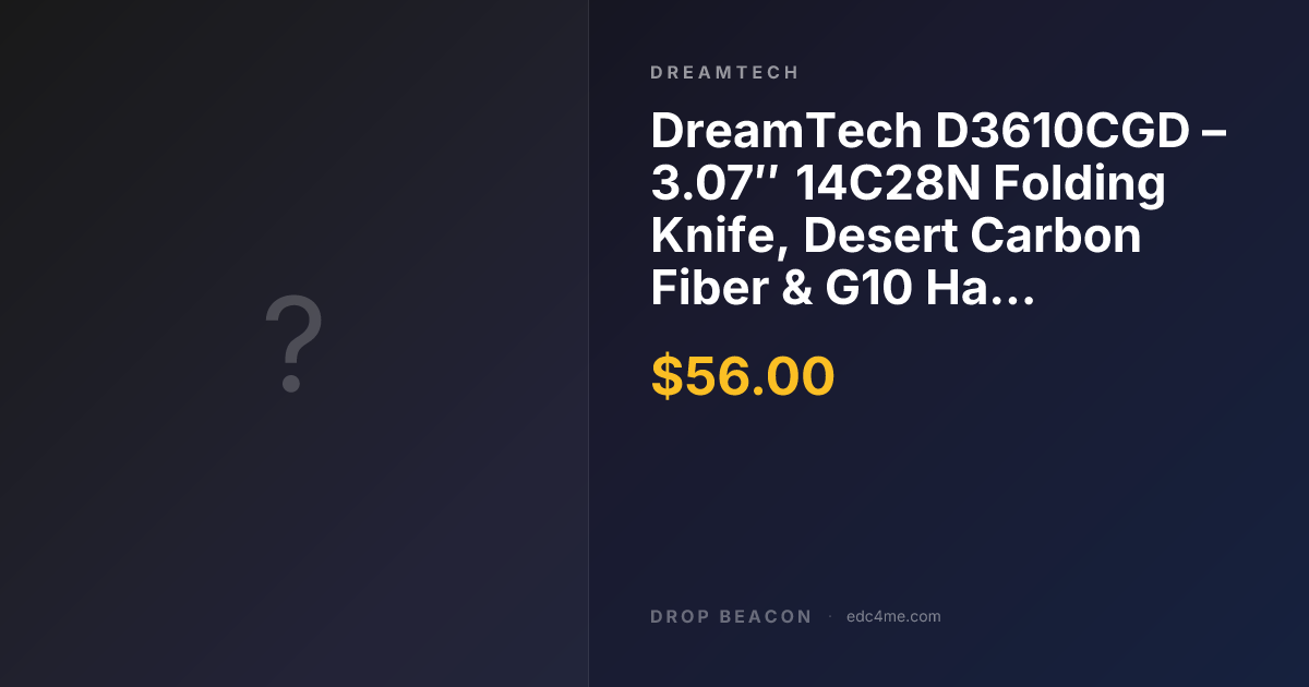 DreamTech D3610CGD – 3.07″ 14C28… — DreamTech — $56 | Drop Beacon