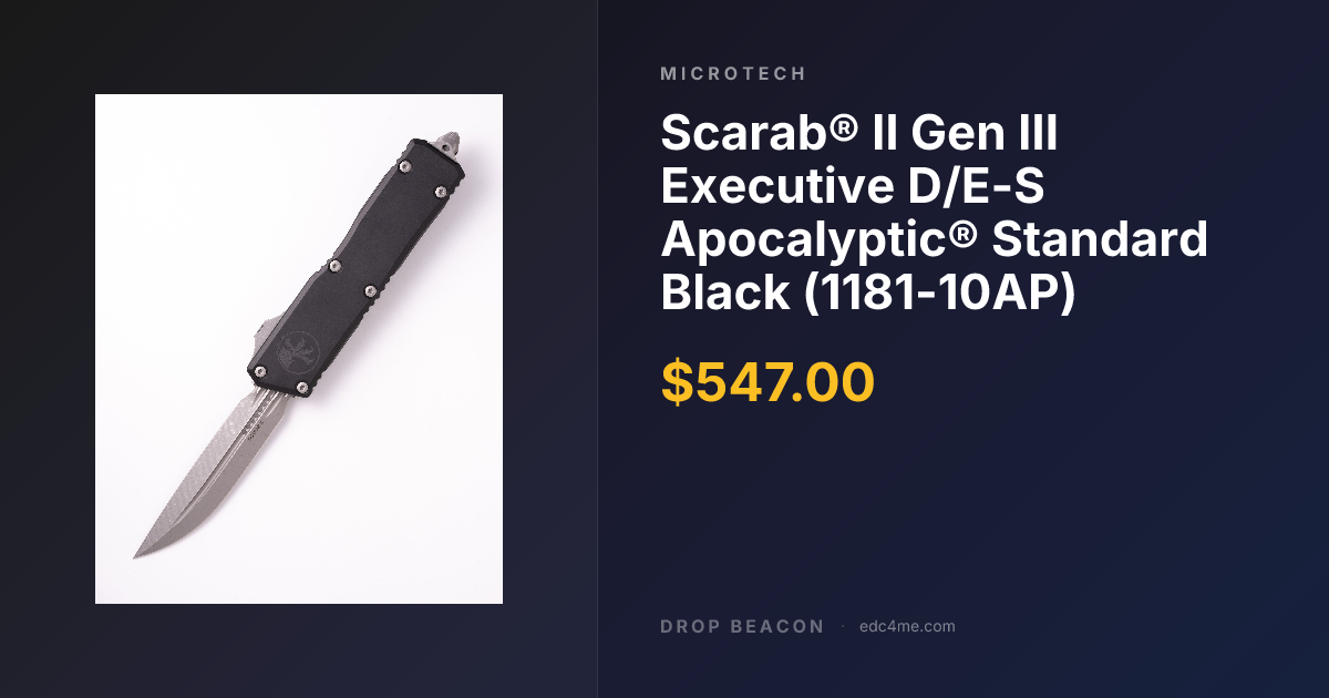 Executive Scarab® II D/E-S Gen… — Microtech — $547 | Drop Beacon