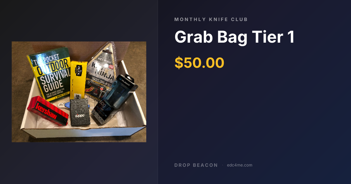 Grab Bag Tier 1 — Monthly Knife Club — $50 | Drop Beacon