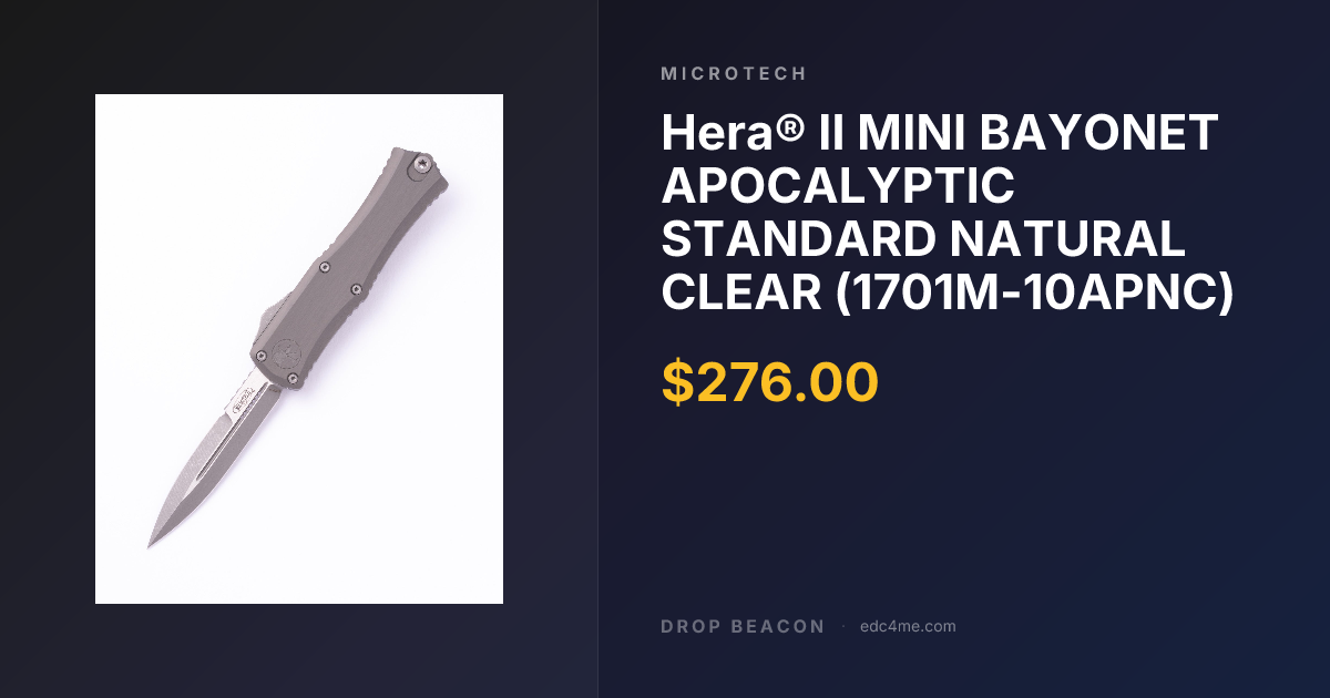 Hera® II MINI BAYONET APOCALYPTIC… — Microtech | Drop Beacon