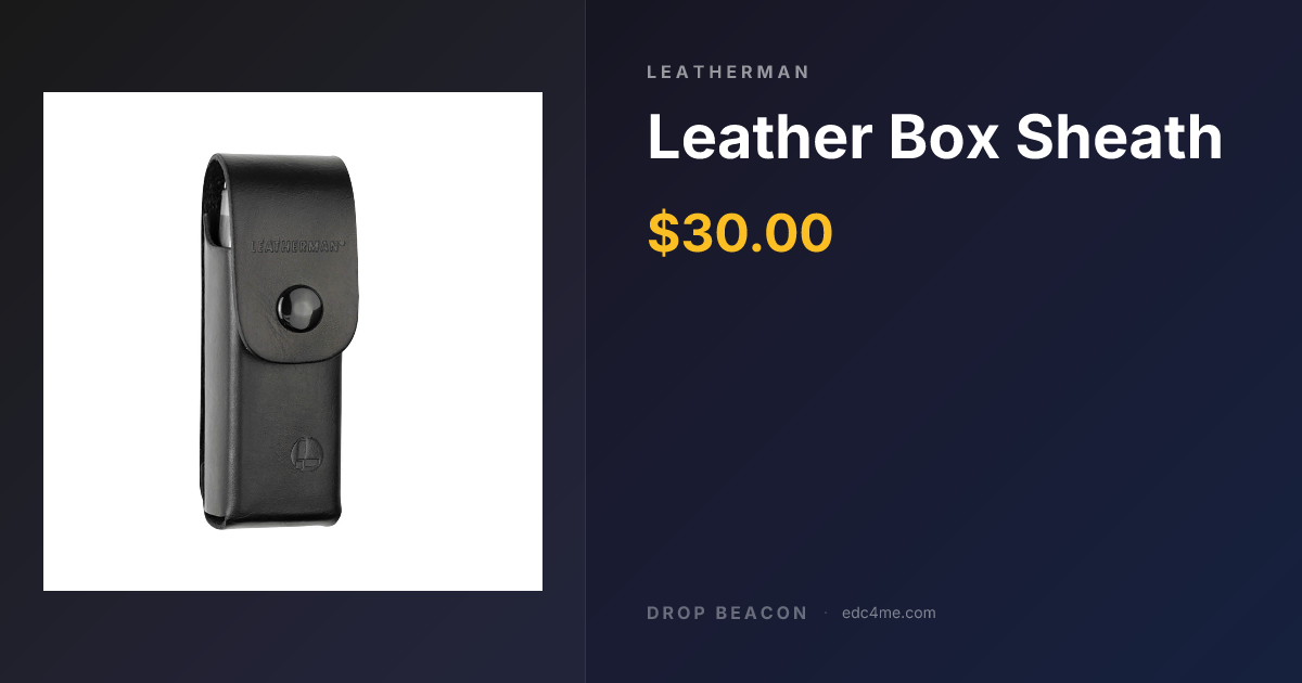 Leather Box Sheath — Leatherman | Drop Beacon