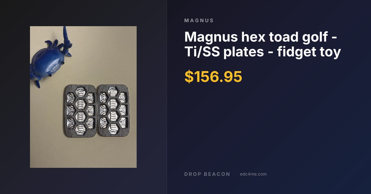 Magnus hex toad golf - Ti/SS p… — Magnus — Sold Out | Drop Beacon