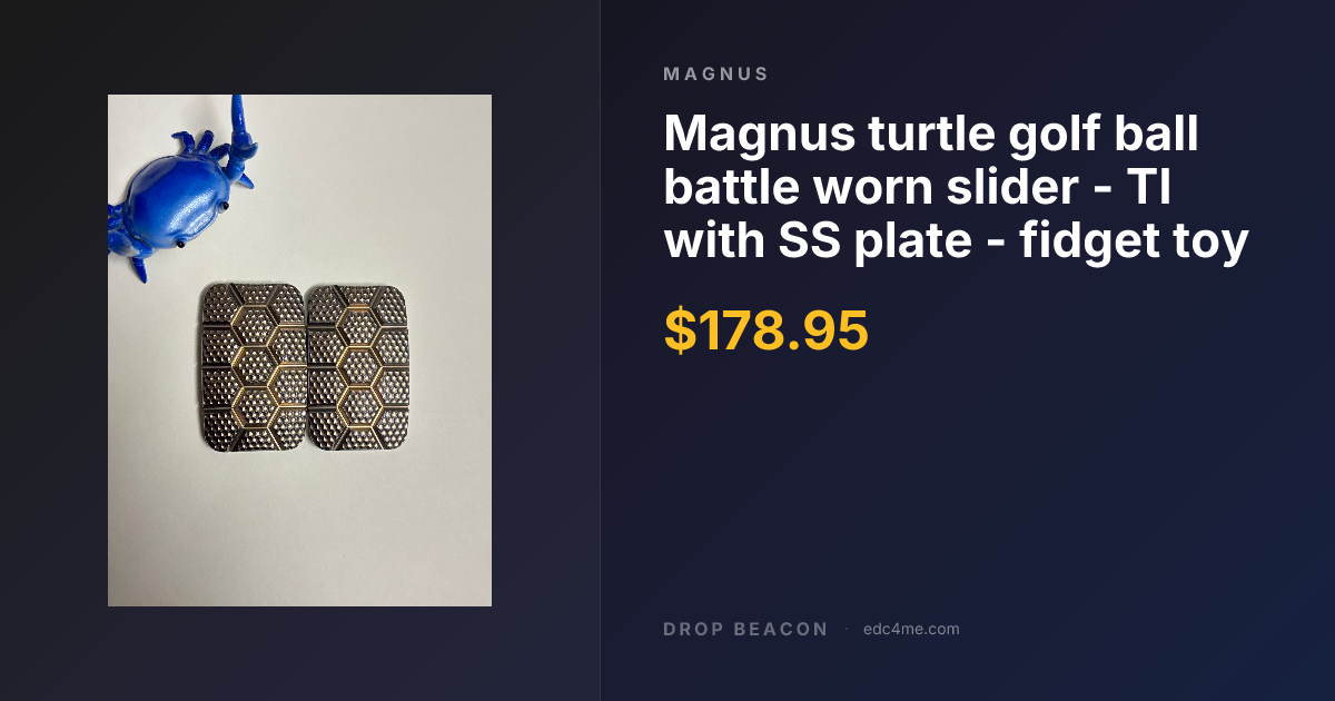 Magnus turtle golf ball battle worn… — Magnus | Drop Beacon