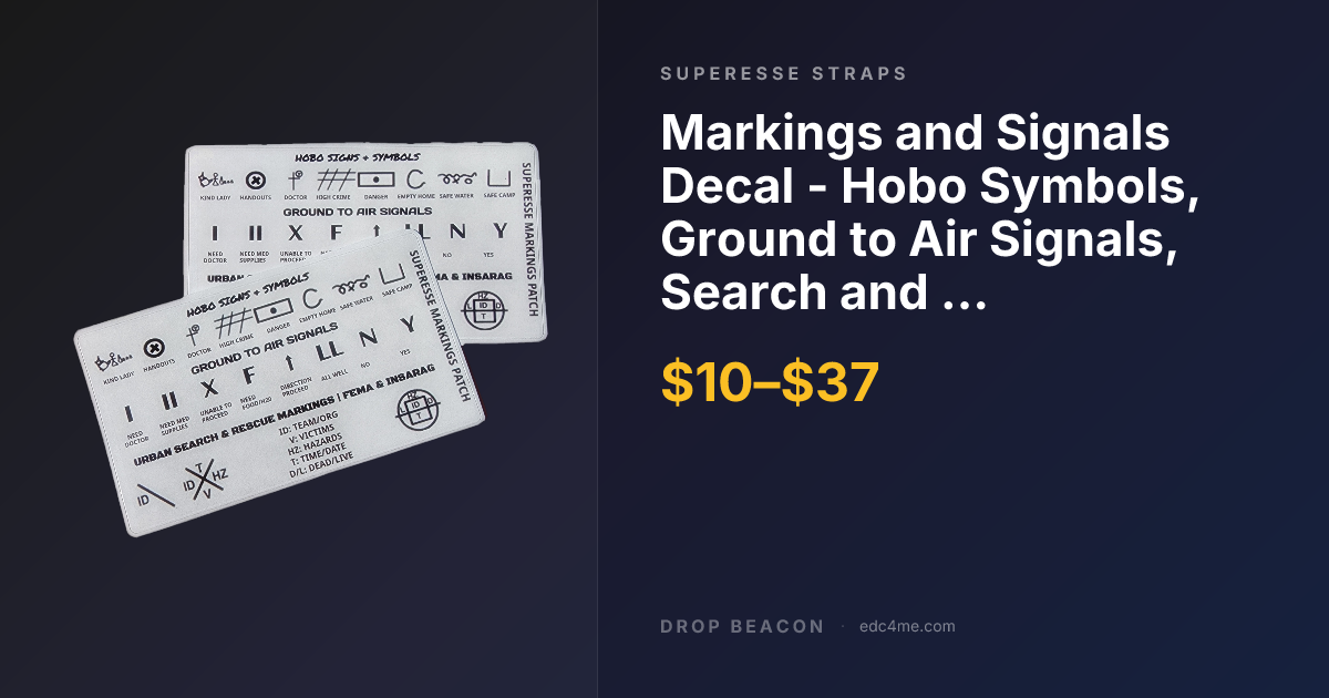 Markings and Signals Deca… — Superesse Straps — $10 | Drop Beacon