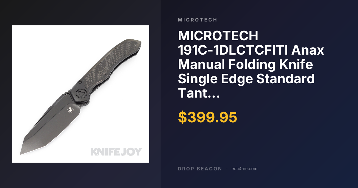 MICROTECH 191C-1DLCTCFITI A… — Microtech — Sold Out | Drop Beacon