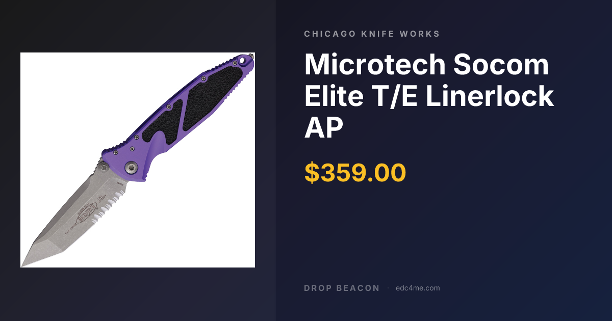 Microtech Socom E… — Chicago Knife Works — Sold Out | Drop Beacon