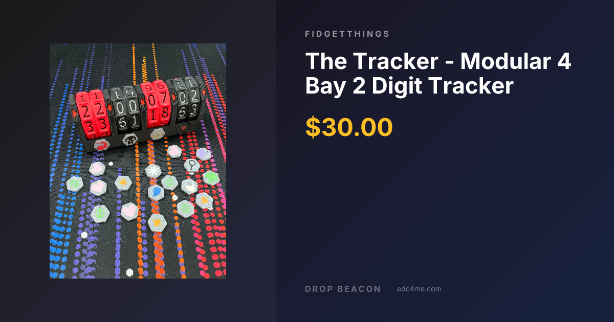 The Tracker - Modular 4 Bay 2… — FidgetThings — $30 | Drop Beacon