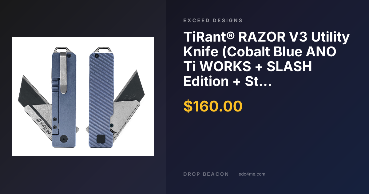 TiRant® RAZOR V3 Utility K… — Exceed Designs — $160 | Drop Beacon