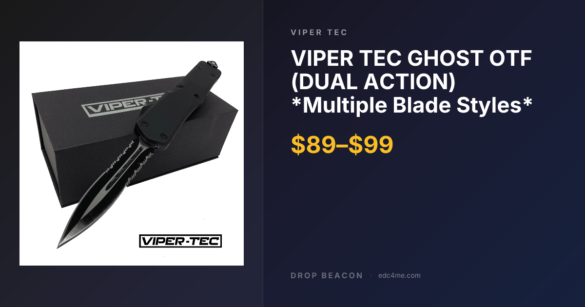 VIPER TEC GHOST OTF (DUAL ACTION… — Viper Tec — $89 | Drop Beacon